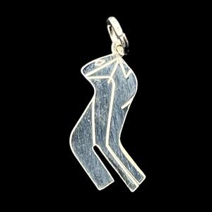 Sterling silver pants jeans bottoms charm pendant for necklace vintage